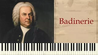 ♪ Johann Sebastian Bach: Badinerie - Piano Tutorial