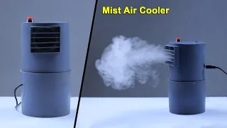 How to Make Mist Air Cooler | Air Cooler With Mist Maker | Homemade Air Cooler