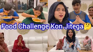 Food Challenge me Kon Jeetega Riza or Rehan|Hasna Jaruri hai☺️☺️|Saba Ibrahim