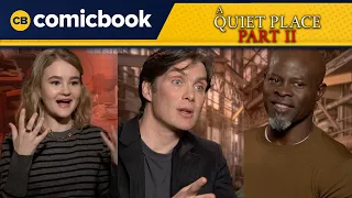 The Cast of 'A Quiet Place Part II' Interview (Millicent Simmonds, Djimon Hounsou, Cillian Murphy)