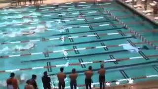 Swimmer Blows Away The Competition By Staying Under Water