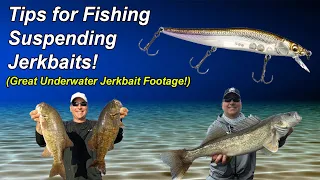 Tips for Fishing Suspending Jerkbaits! (Great Underwater Jerkbait Footage!)