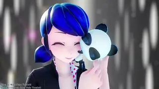 【MMD Miraculous】Panda Transformations [Marinette and Adrien](FANMADE)【60fps】*Reloaded