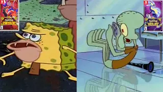 Pokémon Scarlet and Violet Portrayed by SpongeBob