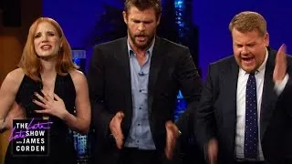 Emily Blunt & James and Jessica Chastain & Chris Hemsworth Bonded with Music