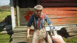 Red Dead Redemption 2 PC 60FPS - First Person Brutal Gameplay Vol.80 (Euphoria Ragdolls)