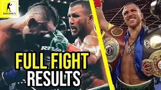 Vasiliy Lomachenko VS Jose Pedraza Full Fight Results