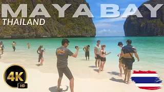 [4K 60fps] Walking Maya Bay in Krabi | Best Beach in the World | Thailand 2023 - With Captions