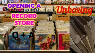 VINYL UNBOXING AND OPENING A RECORD STORE Q&A MUSIC CHAT FUN TIME EXTRAVAGANZA