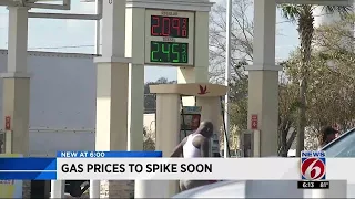 Gas prices to spike soon