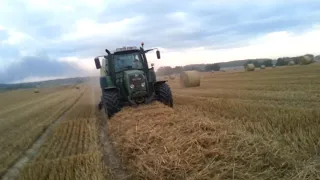 Fendt 415 Vario Tms + CLAAS VARIANT 380 Prasowanie Słomy Żniwa 2018