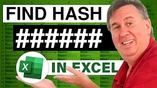 Excel - Find Cells Displaying Hashes ###### - Episode 402