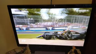 Alonso and Gutierrez crash. Australia GP 2016.