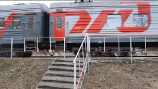 Станция Кеб, поезд Псков — Дно