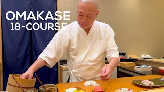 Incredibly Amazing 18-Course Sushi Omakase - Sushi Misaki * Vlog | Food |