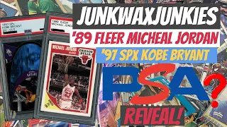 PSA Reveal 89 Fleer Micheal Jordan 97 SPX Upper Deck Kobe Bryant WHAT DID WE GET!?!?!?