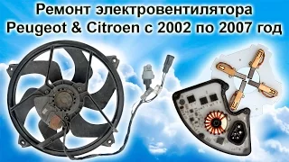 Ремонт вентилятора ПЕЖО и СИТРОЕН с 2002 по 2007 год (PSA Peugeot Citroen)