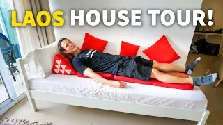 Living in Laos - VIENTIANE HOUSE TOUR | Mekong Accommodation for $61 USD Per Night