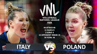 Italy vs Poland | Women's VNL 2024