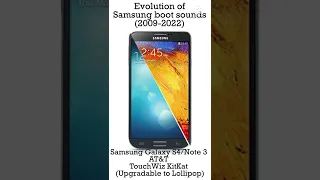 Samsung startup sounds evolution (2009-2015) #shorts