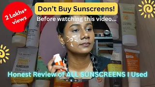 Review of 18 Sunscreens: Best, Good and Bad | Dot n Key, Aqualogica, Pilgrim, Dr. Sheths & more.