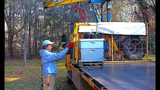 North Carolina Beekeeper Greg Rogers - part 2 of 4 - Homemade Bee Loader