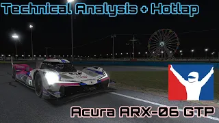 iRacing | NEW Acura ARX-06 Review | Technical Analysis + Hotlap #IMSA #ARX06 #GTP #LMDh #iRacing
