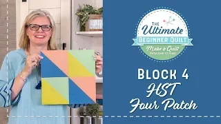 Learn How to Make a Quilt - Make Quilt Block 4 - Half Square Triangle Four Patch | Fat Quarter Shop