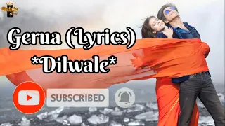 Gerua Lyric Video  Shah Rukh Khan Kajol  SRK Kajol Official Lyric Video