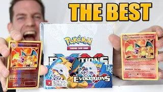 *THE BEST* POKÉMON EVOLUTIONS BOOSTER BOX OPENING!!!!