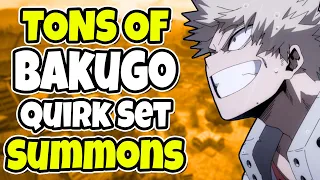 Tons of Bakugo Quirk Set Summons | My Hero Ultra Rumble