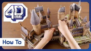 Harry Potter Hogwarts Puzzle from 4D Build | How To Build