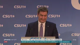 Pressekonferenz CSU zur 100-Tage-Bilanz von Markus Söder als Parteivorsitzender  am 29.04.19