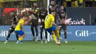 Ronaldo Free-Kick Goal | Al Nassr vs Damac  FC