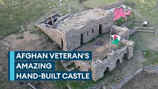 Military veteran rebuilds his life by building a castle on a Welsh mountain
