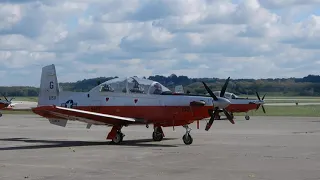 Navy 6 Airplanes Planes Fleet of T-6 Texan II Turboprop Trainer Beechcraft US Students Naval Short