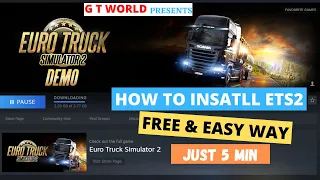 HOW TO DOWNLOAD EURO TRUCK SIMULATOR FREE AND EASY WAY || ETS 2 DEMO MODE DOWNLOAD || STEAM SOFTWARE