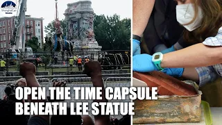 SEE what's inside a 130-year TIME CAPSULE found beneath US Civil War Statue