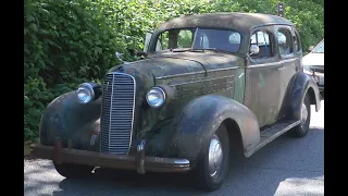 Derelict 1936 Cadillac Flathead V8 Abandoned 54 Years as Yard Art
