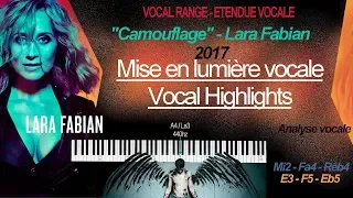 Lara Fabian Vocal Range "Camouflage" album : E3 - F5 - Eb5 I Vocal Highlights