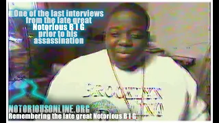 Notorious BIG ( Biggie ) final interview one month before his murder assassination