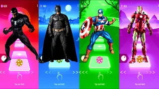 Venom 🆚 Batman 🆚 Captain America 🆚 Iron Man | Marvel Comics 🆚 DC Comics | Tiles Hop Fun Ball