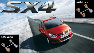 Suzuki SX4 i-AWD / Fiat Sedici 4x4 - SNOW - The TRUTH About AWD System - 4x4 tests on rollers