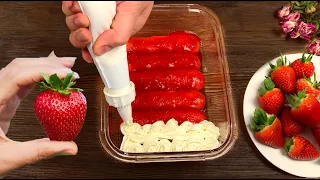 I've never cooked strawberries like this before. Cool recipe. Strawberry Tiramisu