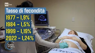 Crollo demografico, il dramma di un'Italia senza figli  - Porta a porta 12/04/2023