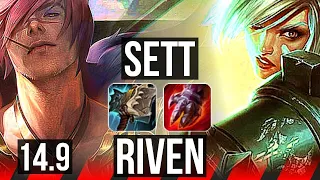 SETT vs RIVEN (TOP) | 10 solo kills, 68k DMG, 68% winrate | NA Master | 14.9