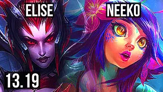 ELISE vs NEEKO (JNG) | Rank 4 Elise, 17/6/15, Rank 23 | BR Challenger | 13.19