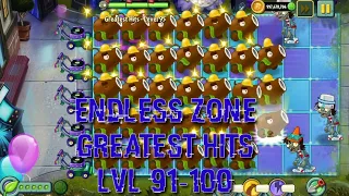 Plants vs Zombies 2 - Neon Mixtape Tour | Endless Zone All Max Level Plants Test Level 91 - 100