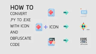How to convert py to exe with icon and obfuscate code by pyinstaller and pyarmor [ ENGSUB ]