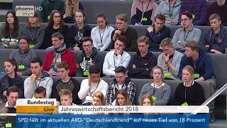 Bundestagsdebatte zum Jahreswirtschaftsbericht 2018 am 02.02.18